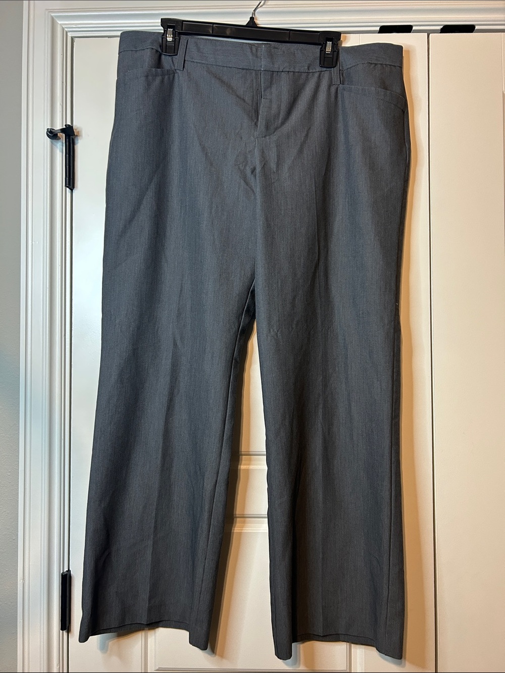 G.H. Bass & Co. Women's Gray Straight-Leg Trousers